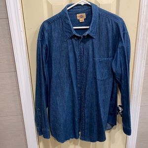 Men’s Denim Dress/Sports Shirt